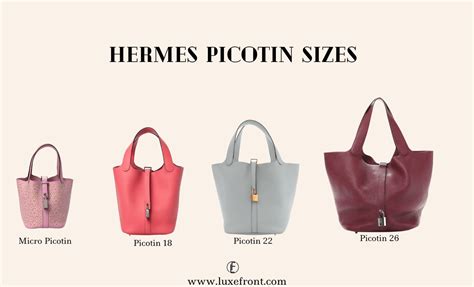 hermes picotin size chart